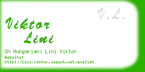 viktor lini business card